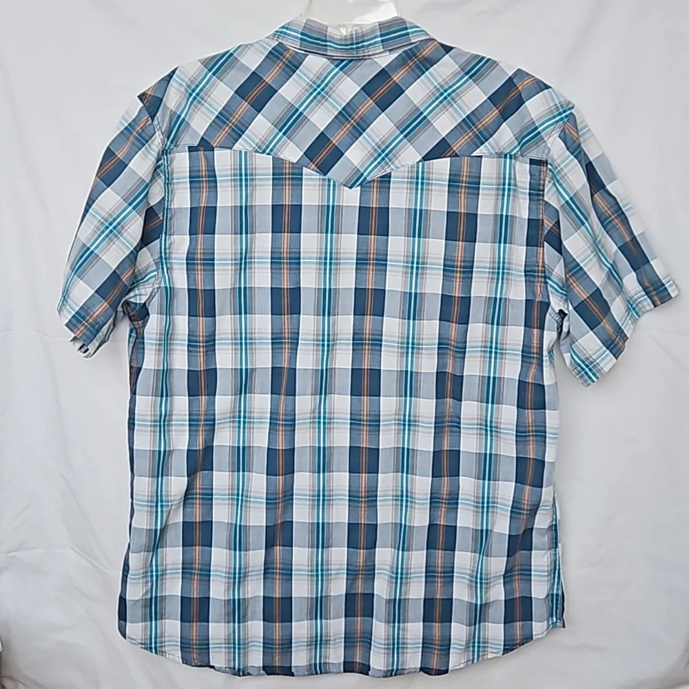 Levi's western check shirt with pearl snaps XL